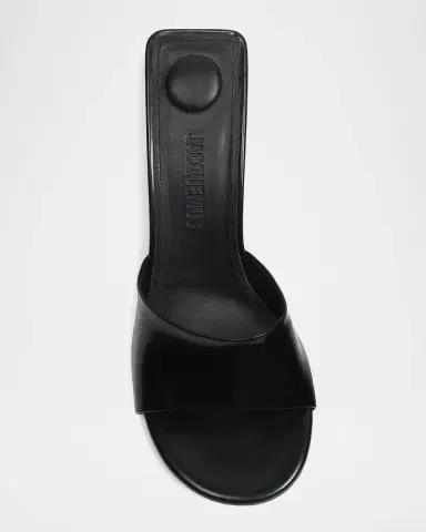 Jacquemus Cubisto 70MM Leather Mules | Thumbnail 3 Jacquemus Cubisto 70MM Leather Mules | Thumbnail 3