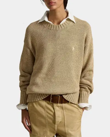 Polo Ralph Lauren Logo Cotton Crewneck Sweater | Thumbnail 4 Polo Ralph Lauren Logo Cotton Crewneck Sweater | Thumbnail 4