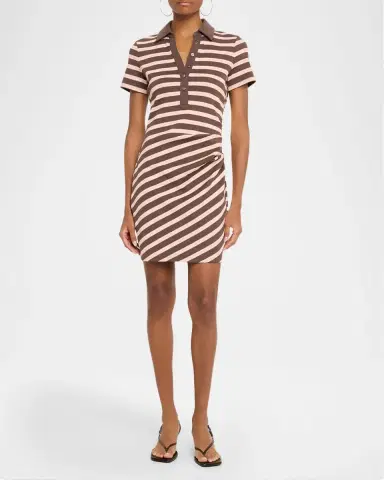 Veronica Beard Lanier Striped Cotton Mini Polo Dress | Thumbnail 2 Veronica Beard Lanier Striped Cotton Mini Polo Dress | Thumbnail 2