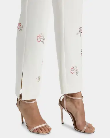 Cinq à Sept Kerry Blooming Linework Crop Pants | Thumbnail 5 Cinq à Sept Kerry Blooming Linework Crop Pants | Thumbnail 5