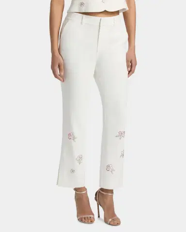 Cinq à Sept Kerry Blooming Linework Crop Pants | Thumbnail 7 Cinq à Sept Kerry Blooming Linework Crop Pants | Thumbnail 7