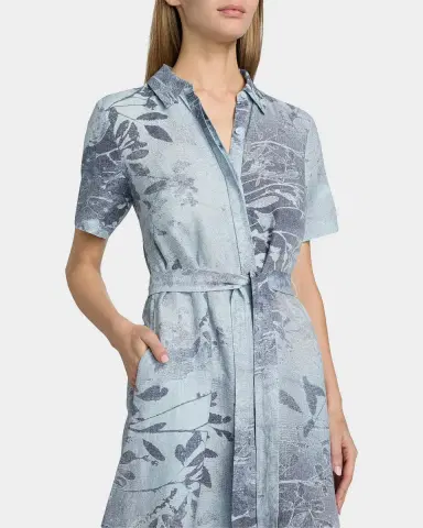 SIMKHAI Audria Floral Linen-Blend Belted Midi-Dress | Thumbnail 5 SIMKHAI Audria Floral Linen-Blend Belted Midi-Dress | Thumbnail 5
