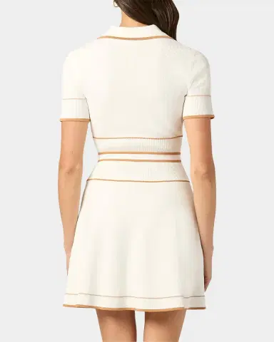 Shoshanna Maggie Tie-Waist Rib Knit Mini Dress | Thumbnail 2 Shoshanna Maggie Tie-Waist Rib Knit Mini Dress | Thumbnail 2