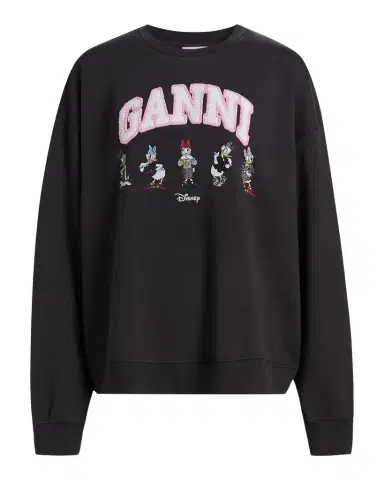 Ganni Isoli Daisy Cotton Jersey Crewneck Sweatshirt | Thumbnail 1 Ganni Isoli Daisy Cotton Jersey Crewneck Sweatshirt | Thumbnail 1