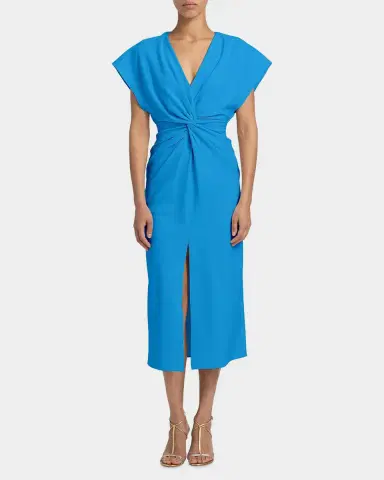 Prabal Gurung Jackie Twist-Front Midi-Dress | Thumbnail 4 Prabal Gurung Jackie Twist-Front Midi-Dress | Thumbnail 4