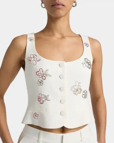 Cinq à Sept Rowena Blooming Linework Top | Thumbnail 5 Cinq à Sept Rowena Blooming Linework Top | Thumbnail 5