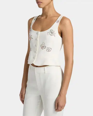 Cinq à Sept Rowena Blooming Linework Top | Thumbnail 7 Cinq à Sept Rowena Blooming Linework Top | Thumbnail 7
