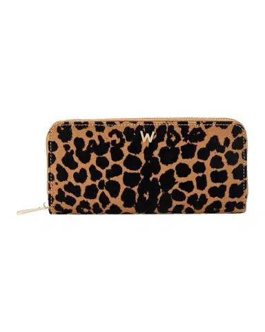 Wolf Savanna Leopard Print Long Zip Wallet | Thumbnail 1 Wolf Savanna Leopard Print Long Zip Wallet | Thumbnail 1
