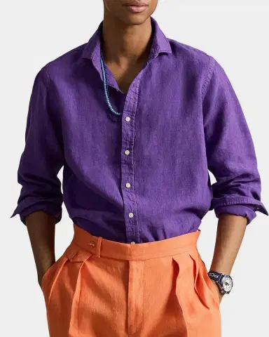 Polo Ralph Lauren Linen Button-Front Shirt | Thumbnail 4 Polo Ralph Lauren Linen Button-Front Shirt | Thumbnail 4