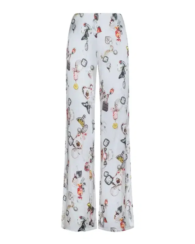 Kimia Printed Satin Wide-Leg Pants Kimia Printed Satin Wide-Leg Pants