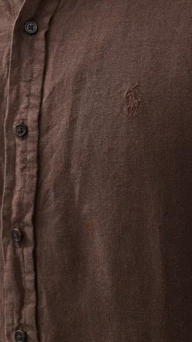 Polo Ralph Lauren Linen Button Down Shirt Nutmeg Brown | Thumbnail 6 Polo Ralph Lauren Linen Button Down Shirt Nutmeg Brown | Thumbnail 6