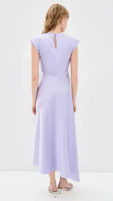 Tanya Taylor Violeta Satin Dress Lavendar | Thumbnail 3 Tanya Taylor Violeta Satin Dress Lavendar | Thumbnail 3