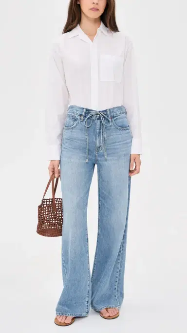 Madewell The Ultimate Wide-Leg Jean in Airy Denim in Raebrook Wash Raebrook Wash | Thumbnail 5 Madewell The Ultimate Wide-Leg Jean in Airy Denim in Raebrook Wash Raebrook Wash | Thumbnail 5