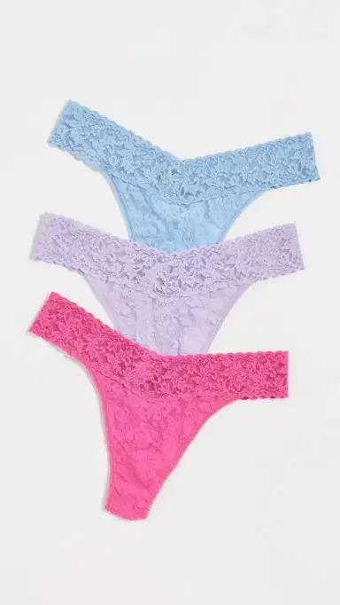 Hanky Panky Original Rise Thong 3 Pack Pclc One Size | Thumbnail 2 Hanky Panky Original Rise Thong 3 Pack Pclc One Size | Thumbnail 2
