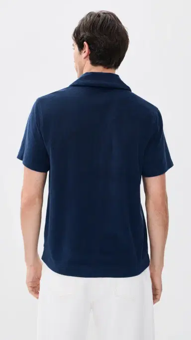 Fair Harbor Ravello Terry Button Up Shirt Navy | Thumbnail 3 Fair Harbor Ravello Terry Button Up Shirt Navy | Thumbnail 3