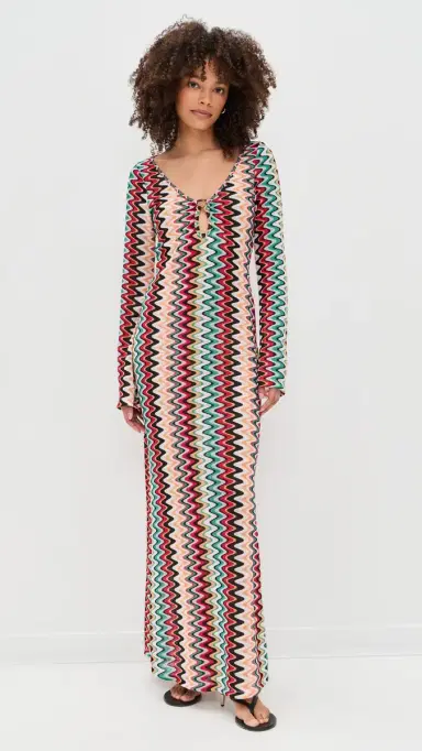 Seven Wonders Emerie Scoop Neck Maxi Dress Xyla Wave | Thumbnail 2 Seven Wonders Emerie Scoop Neck Maxi Dress Xyla Wave | Thumbnail 2