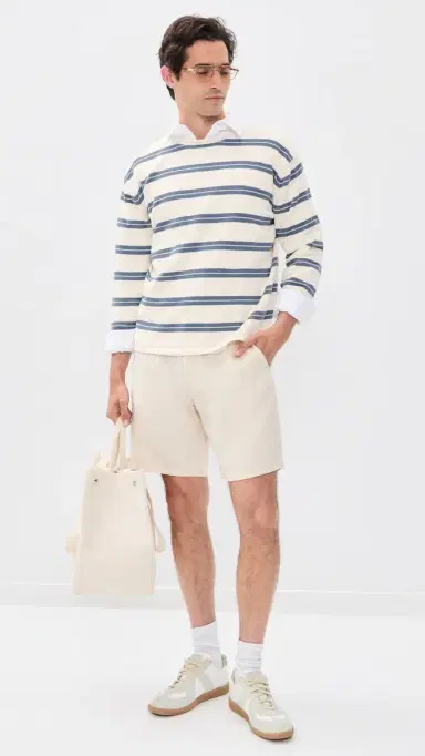 NN07 Aden Linen Shorts 9 Oat | Thumbnail 5 NN07 Aden Linen Shorts 9 Oat | Thumbnail 5