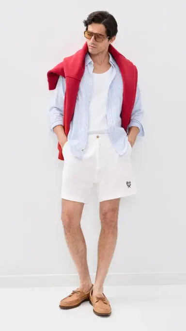 Polo Ralph Lauren Lightweight Terry Prepster Tennis Logo Shorts 6 White | Thumbnail 2 Polo Ralph Lauren Lightweight Terry Prepster Tennis Logo Shorts 6 White | Thumbnail 2
