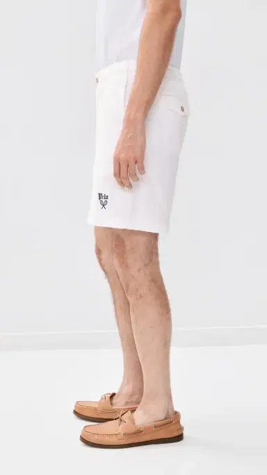 Polo Ralph Lauren Lightweight Terry Prepster Tennis Logo Shorts 6 White | Thumbnail 5 Polo Ralph Lauren Lightweight Terry Prepster Tennis Logo Shorts 6 White | Thumbnail 5
