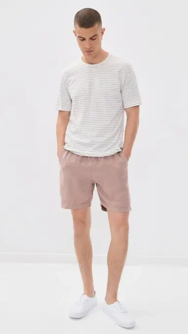 Faherty Sunwashed Tee Cream Flint Stripe | Thumbnail 5 Faherty Sunwashed Tee Cream Flint Stripe | Thumbnail 5