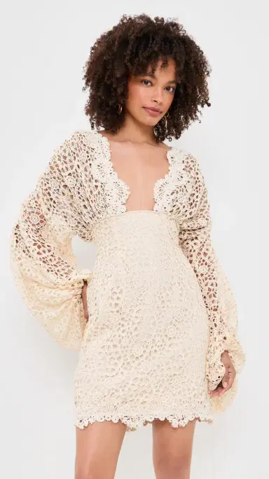 Andrea Iyamah Dani Mini ace Dress | Thumbnail 2 Andrea Iyamah Dani Mini ace Dress | Thumbnail 2