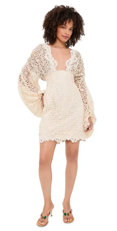 Andrea Iyamah Dani Mini ace Dress | Thumbnail 1 Andrea Iyamah Dani Mini ace Dress | Thumbnail 1