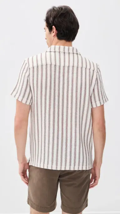 Fair Harbor Waveloom Crochet Shirt Natural | Thumbnail 3 Fair Harbor Waveloom Crochet Shirt Natural | Thumbnail 3