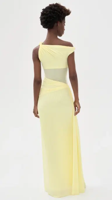 Misha The Sisal Mesh Dress Lemon S | Thumbnail 3 Misha The Sisal Mesh Dress Lemon S | Thumbnail 3