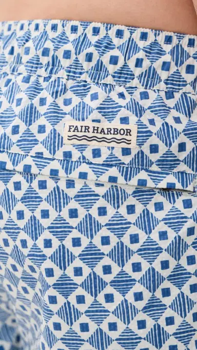 Fair Harbor The Bayberry Swim Trunks 7 Seersucker Sea Blue Tiles M | Thumbnail 6 Fair Harbor The Bayberry Swim Trunks 7 Seersucker Sea Blue Tiles M | Thumbnail 6