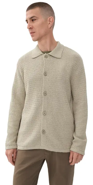 Closed Knit Cardigan Pebble Green | Thumbnail 1 Closed Knit Cardigan Pebble Green | Thumbnail 1