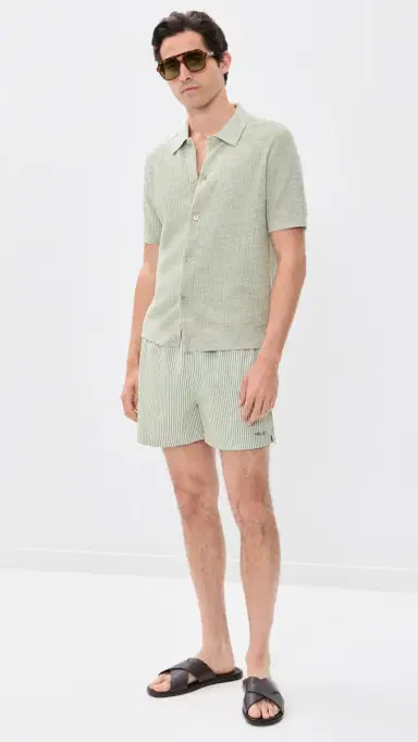 NN07 Holiday Swim Shorts 5 Green Stripe | Thumbnail 5 NN07 Holiday Swim Shorts 5 Green Stripe | Thumbnail 5