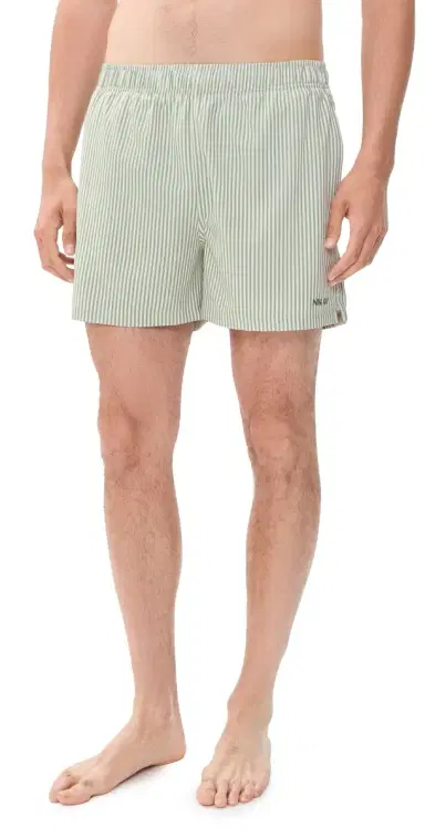 NN07 Holiday Swim Shorts 5 Green Stripe | Thumbnail 1 NN07 Holiday Swim Shorts 5 Green Stripe | Thumbnail 1
