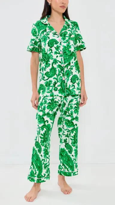 BedHead PJs orrento Verde Cropped Pajamas et orrento Verde | Thumbnail 2 BedHead PJs orrento Verde Cropped Pajamas et orrento Verde | Thumbnail 2