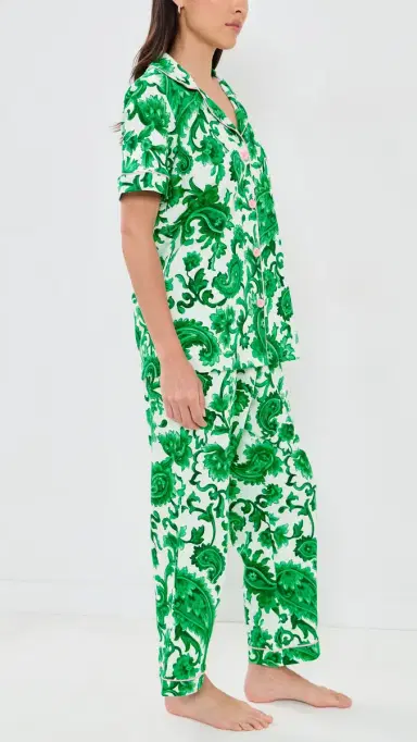 BedHead PJs orrento Verde Cropped Pajamas et orrento Verde | Thumbnail 4 BedHead PJs orrento Verde Cropped Pajamas et orrento Verde | Thumbnail 4