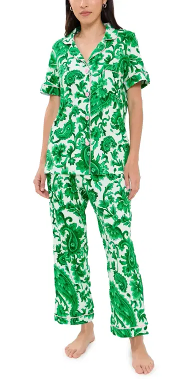 BedHead PJs orrento Verde Cropped Pajamas et orrento Verde | Thumbnail 1 BedHead PJs orrento Verde Cropped Pajamas et orrento Verde | Thumbnail 1