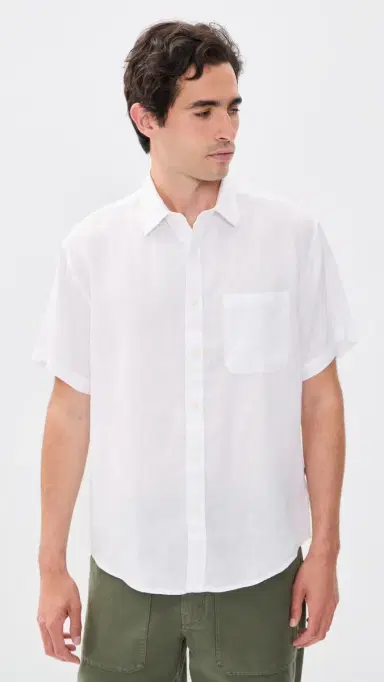 NN07 Deon Linen Shirt White | Thumbnail 2 NN07 Deon Linen Shirt White | Thumbnail 2