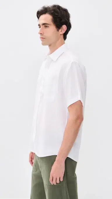 NN07 Deon Linen Shirt White | Thumbnail 4 NN07 Deon Linen Shirt White | Thumbnail 4