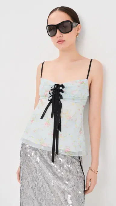 Marc Jacobs Blurred Floral Bow Top Blue ist ulti | Thumbnail 2 Marc Jacobs Blurred Floral Bow Top Blue ist ulti | Thumbnail 2