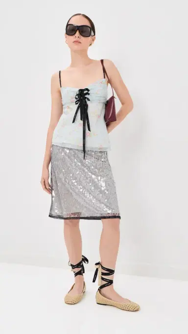 Marc Jacobs Blurred Floral Bow Top Blue ist ulti | Thumbnail 5 Marc Jacobs Blurred Floral Bow Top Blue ist ulti | Thumbnail 5