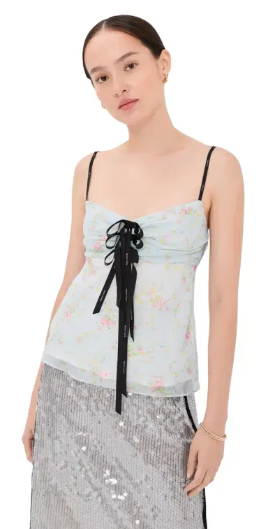 Marc Jacobs Blurred Floral Bow Top Blue ist ulti | Thumbnail 1 Marc Jacobs Blurred Floral Bow Top Blue ist ulti | Thumbnail 1