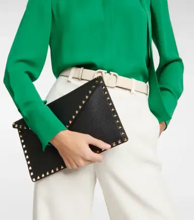 Valentino Garavani Rockstud leather clutch | Thumbnail 2 Valentino Garavani Rockstud leather clutch | Thumbnail 2