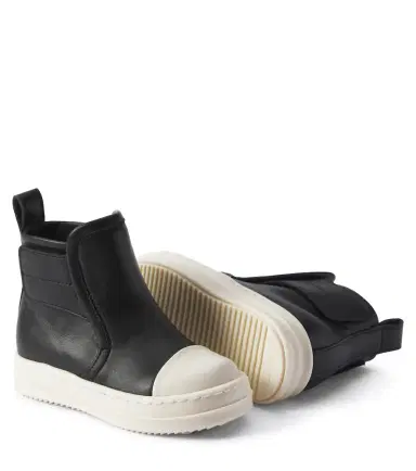 Rick Owens Kids Baby Beatle leather sneakers | Thumbnail 4 Rick Owens Kids Baby Beatle leather sneakers | Thumbnail 4