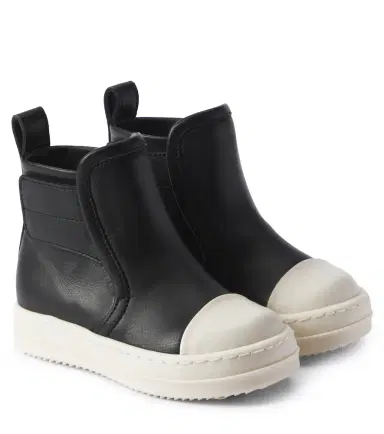 Rick Owens Kids Baby Beatle leather sneakers | Thumbnail 1 Rick Owens Kids Baby Beatle leather sneakers | Thumbnail 1