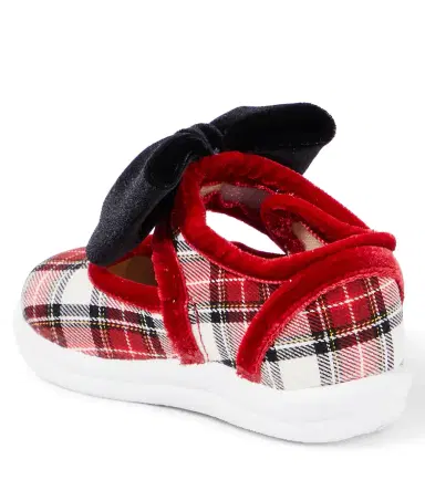 Monnalisa Baby bow-detail tartan booties | Thumbnail 4 Monnalisa Baby bow-detail tartan booties | Thumbnail 4