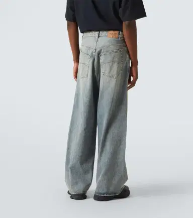 Balenciaga Logo embroidered wide-leg jeans | Thumbnail 6 Balenciaga Logo embroidered wide-leg jeans | Thumbnail 6