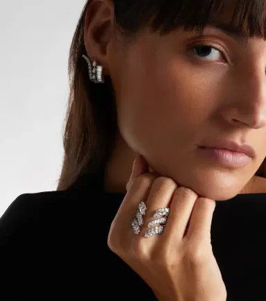 YEPREM Y-Not 18kt white gold ring with diamonds | Thumbnail 2 YEPREM Y-Not 18kt white gold ring with diamonds | Thumbnail 2