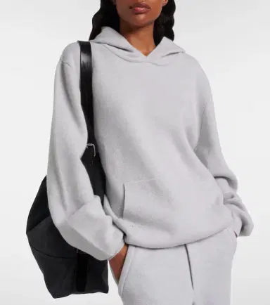 God's True Cashmere Cashmere hoodie with rose quartz | Thumbnail 2 God's True Cashmere Cashmere hoodie with rose quartz | Thumbnail 2