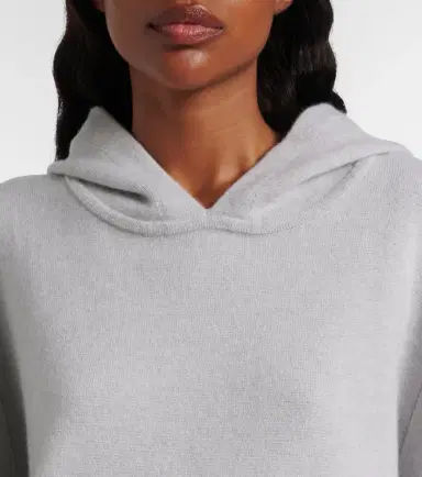 God's True Cashmere Cashmere hoodie with rose quartz | Thumbnail 4 God's True Cashmere Cashmere hoodie with rose quartz | Thumbnail 4