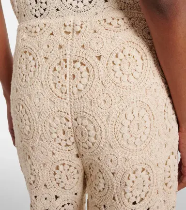 Frame The Crochet cotton wide-leg pants | Thumbnail 3 Frame The Crochet cotton wide-leg pants | Thumbnail 3