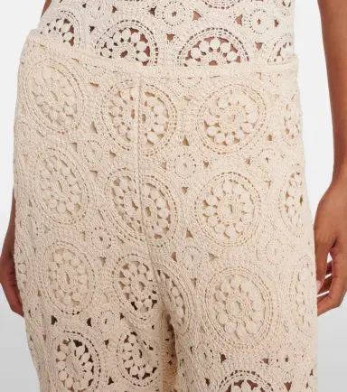 Frame The Crochet cotton wide-leg pants | Thumbnail 5 Frame The Crochet cotton wide-leg pants | Thumbnail 5